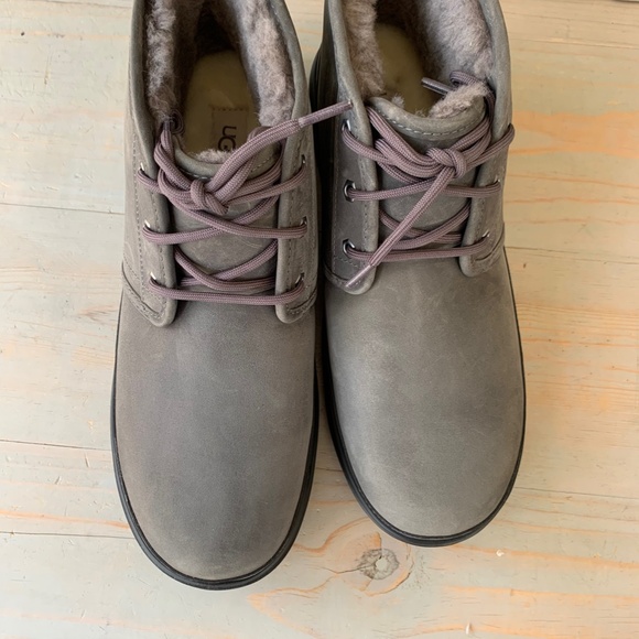 UGG NEUMEL WEATHER 2 DARK GRAY MENS CHUKKA BOOTS WATERPROOF - Picture 5 of 9